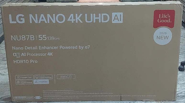LG 43 4K Model No: 43NU870BPLA(2026)