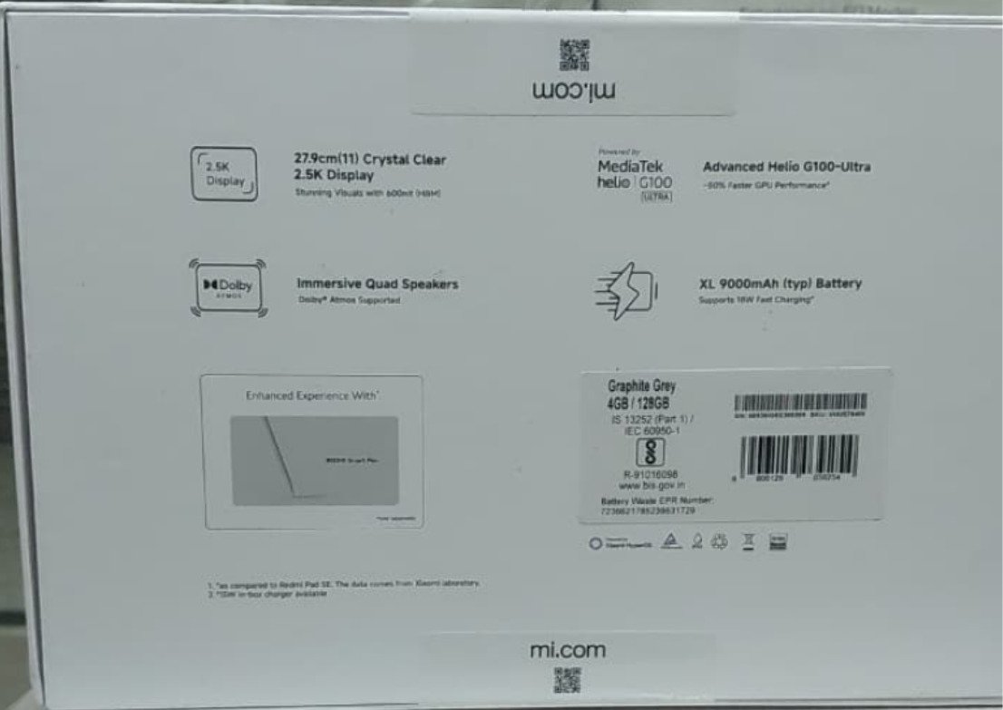 Redmi Pad 2 4+128 Wifi Only